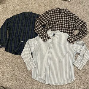 Gap Men’s Dress Shirts Size XXL Set of 3